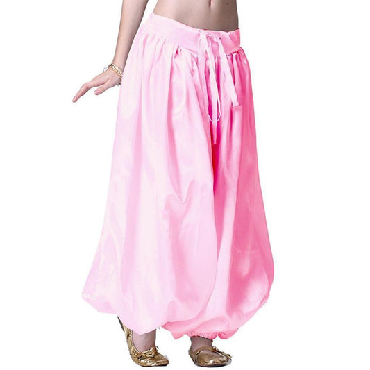 Light Pink Satin Harem Pants