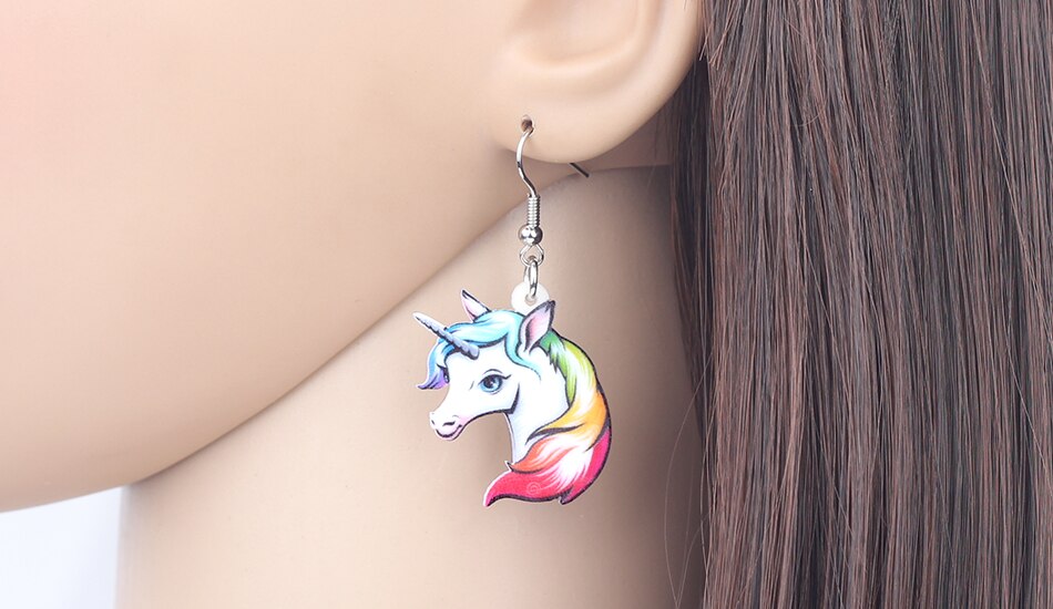 Rainbow Unicorn Earrings