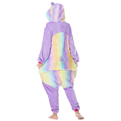 Purple Rainbow Panda Onesie