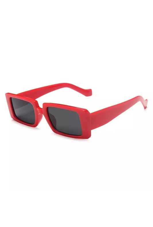 Fashion Red Rectangle Glasses