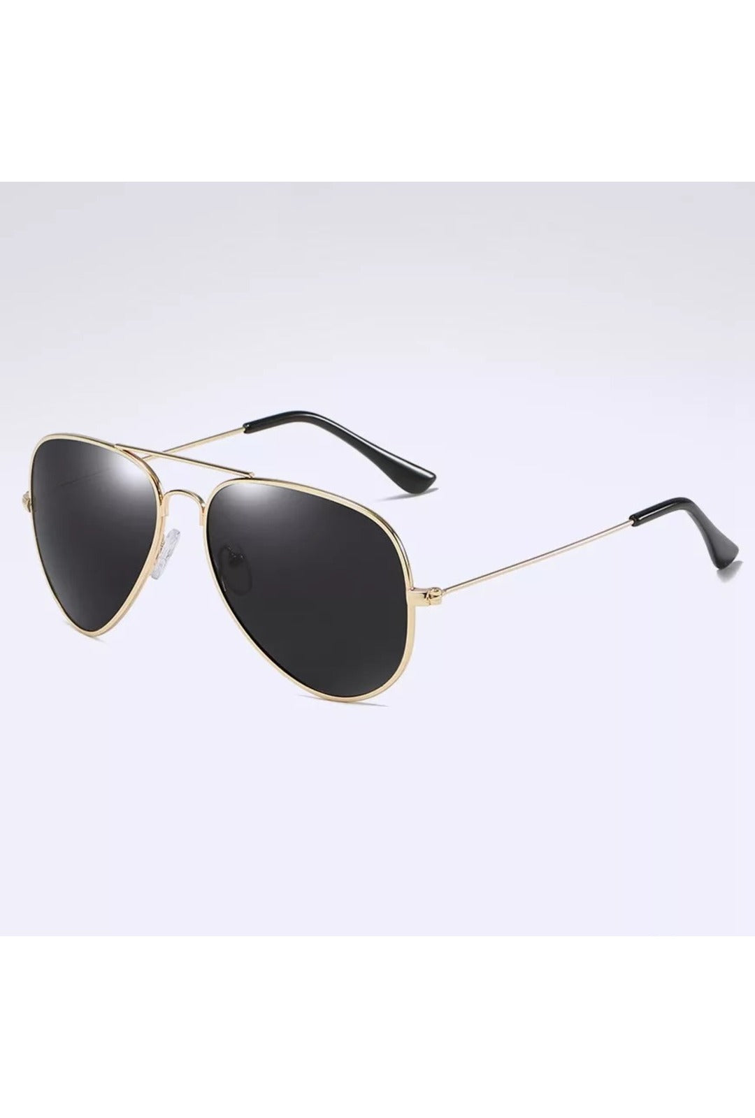 Black & Gold Aviator Glasses