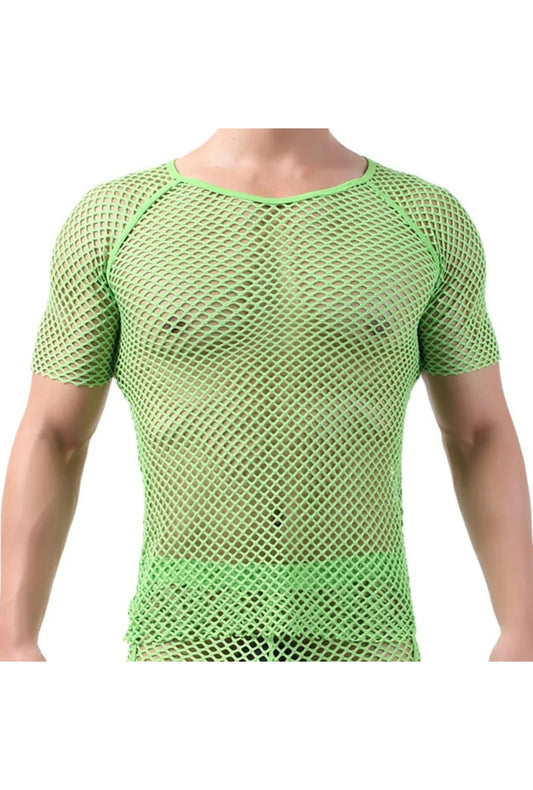 Green Fishnet T-Shirt