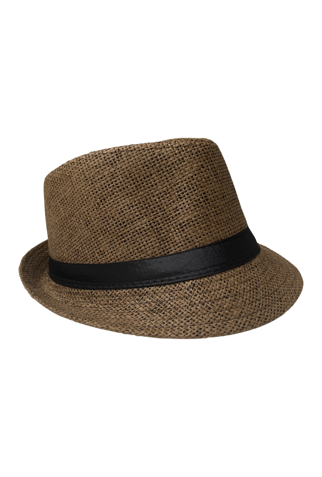 Tan Trilby Hat With Black Band