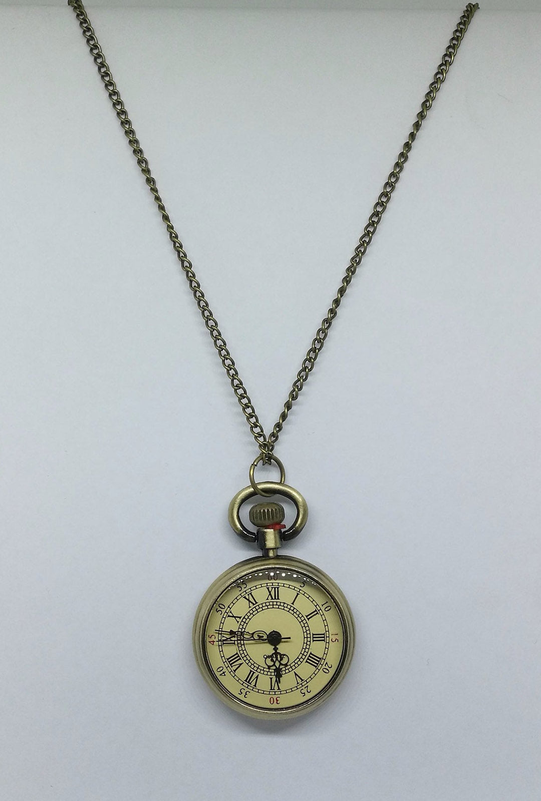 Vintage Style Open Faced Pocket Watch (G)