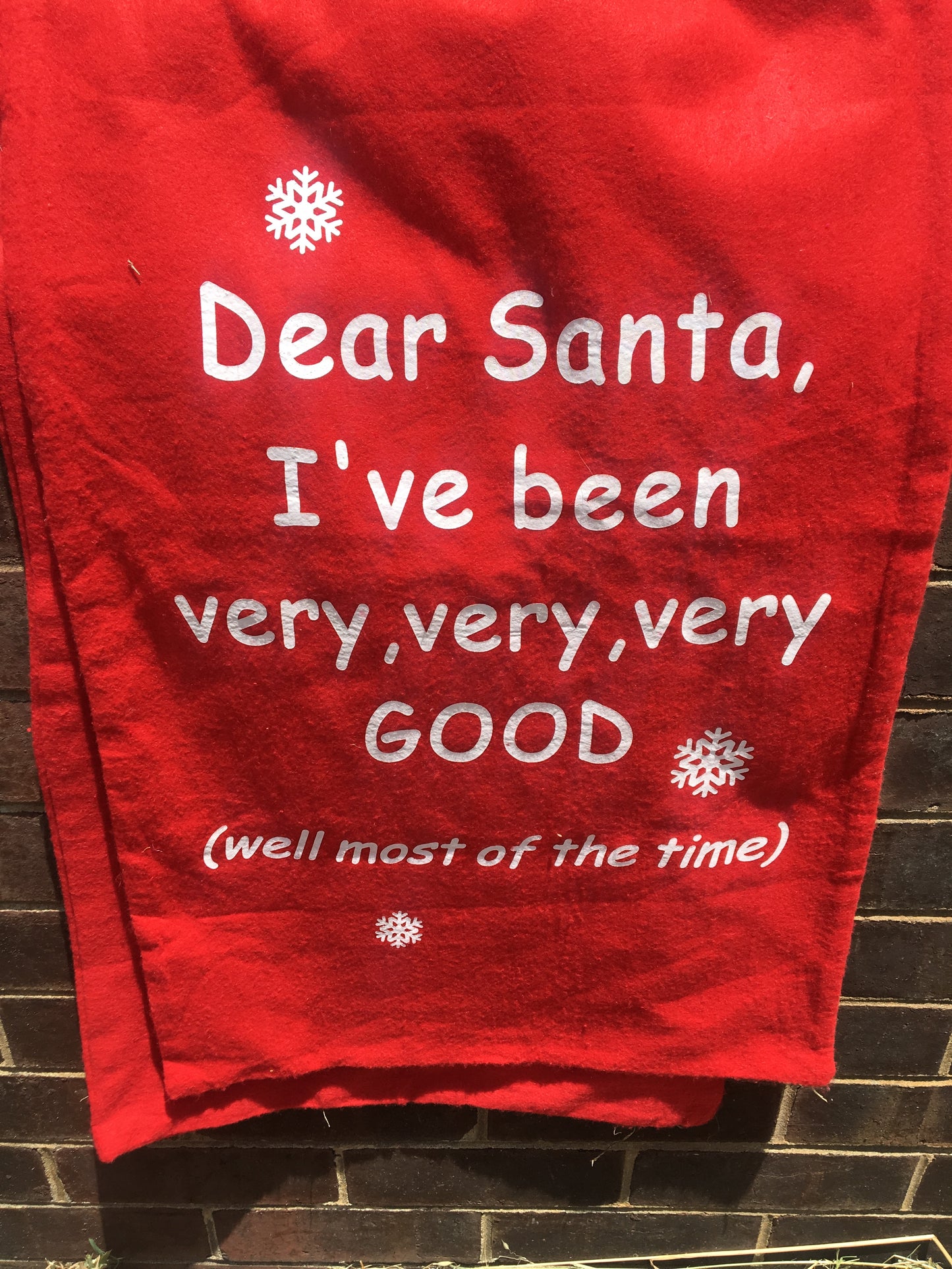 Santa Present Sack - I've been good