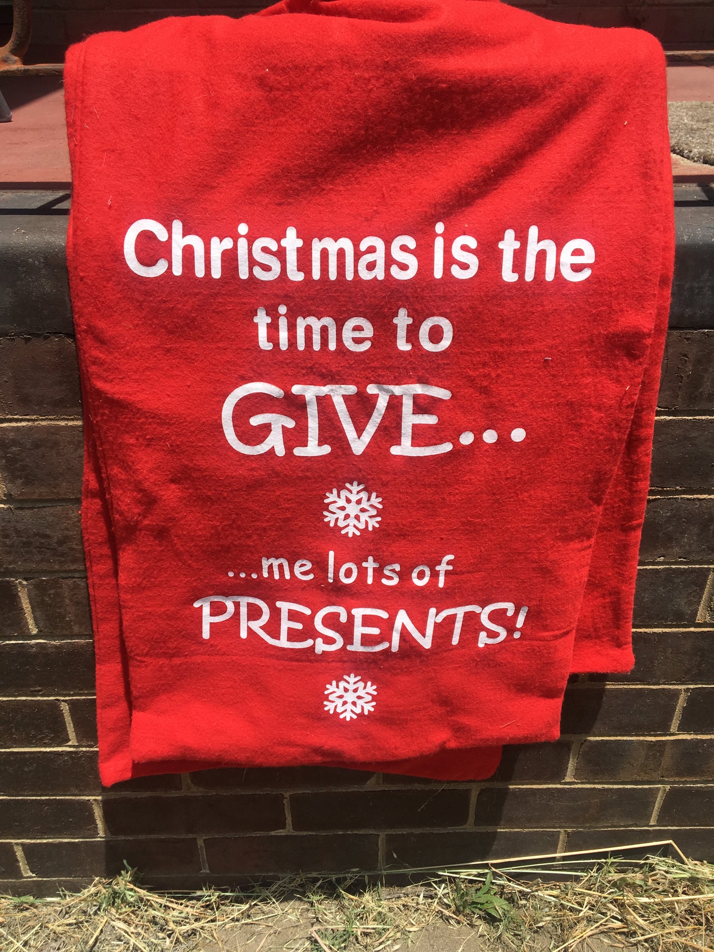 Santa Present Sack - Time To Give