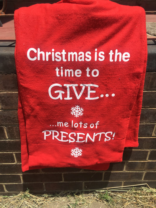 Santa Present Sack - Time To Give