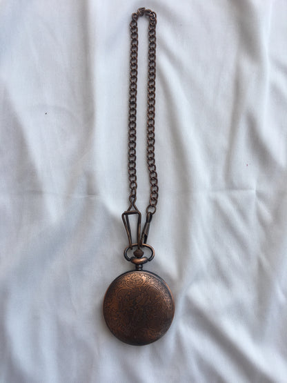 Steampunk Copper Pocket Watch (M)