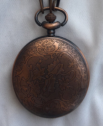 Steampunk Copper Pocket Watch (M)