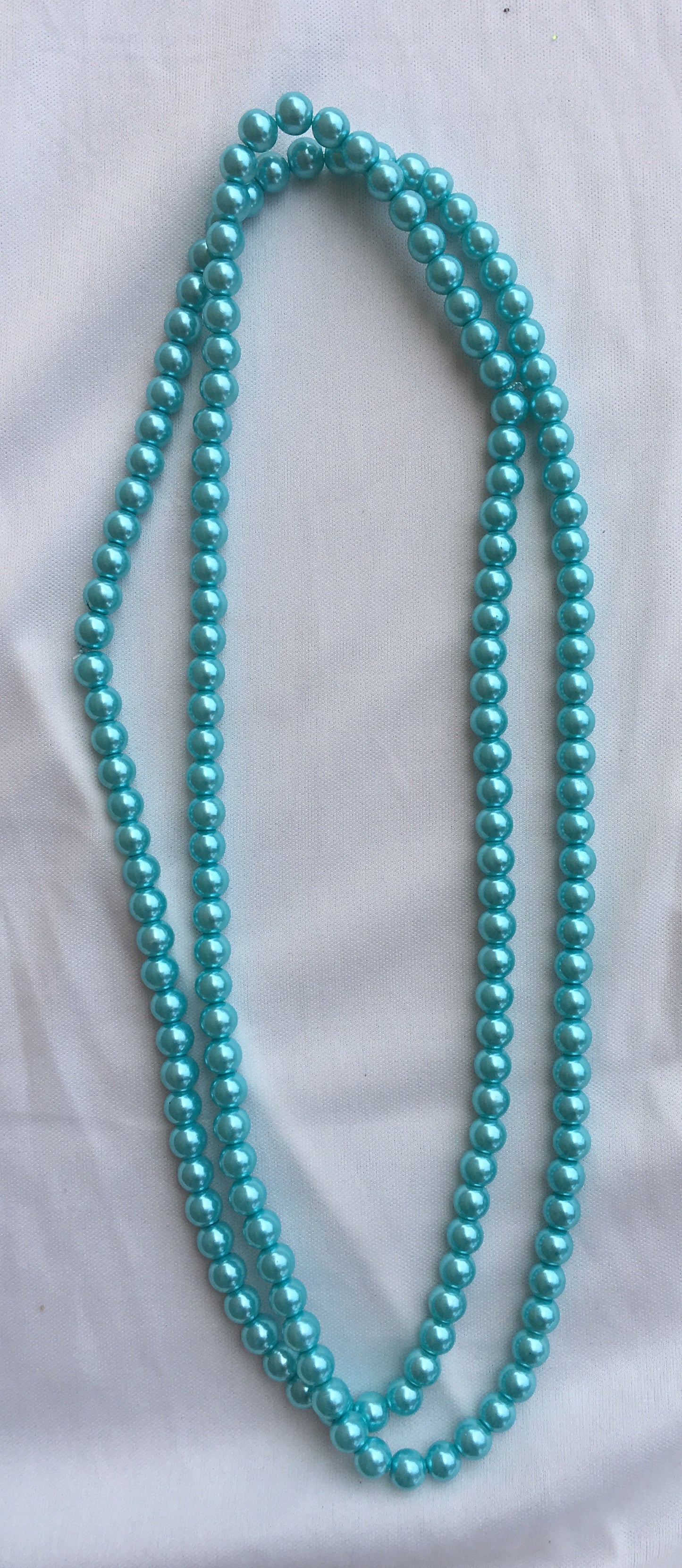 Long Aqua Pearl Necklaces