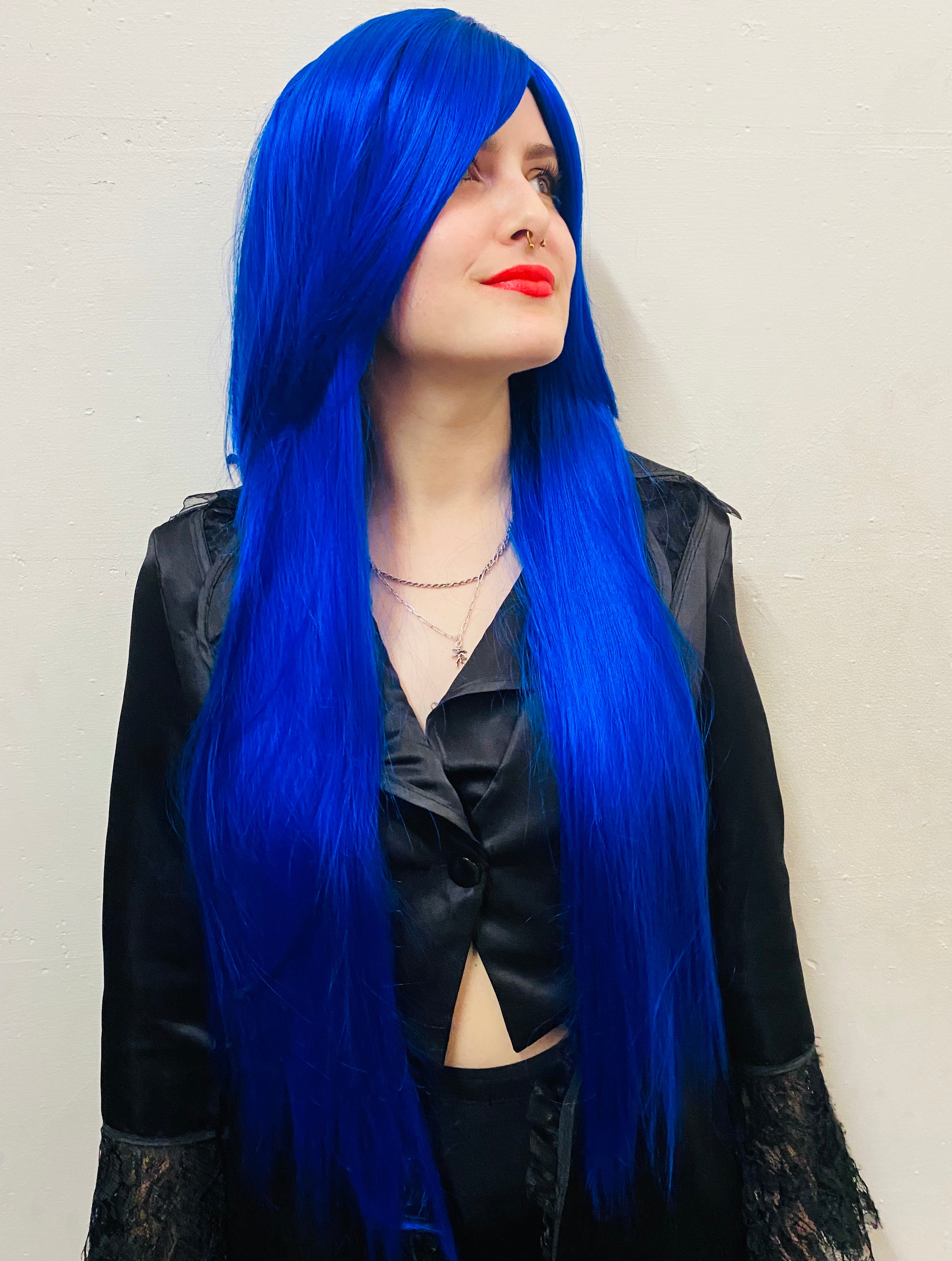 Blue wig outlet dark