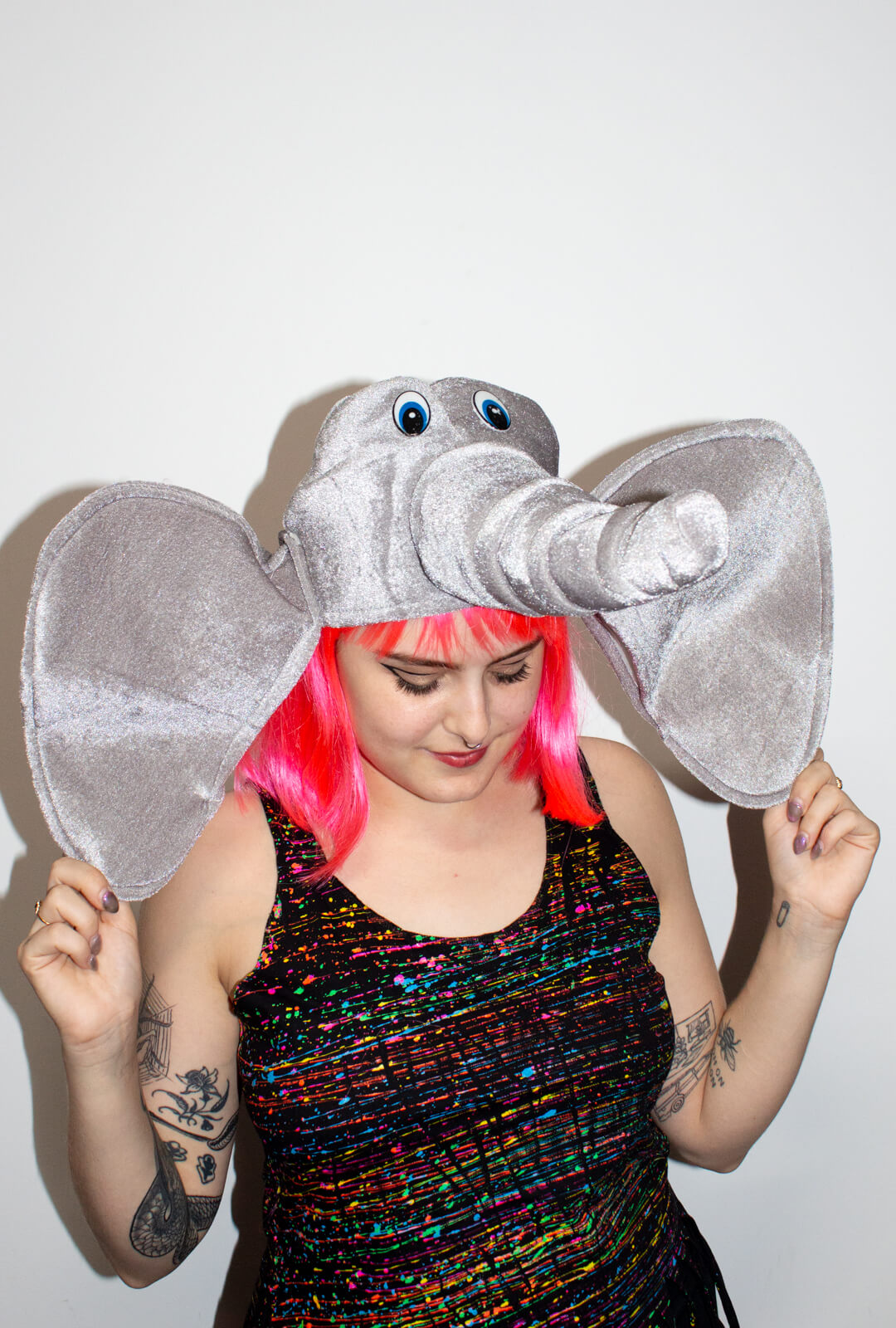 Plush Elephant Hat with Ears