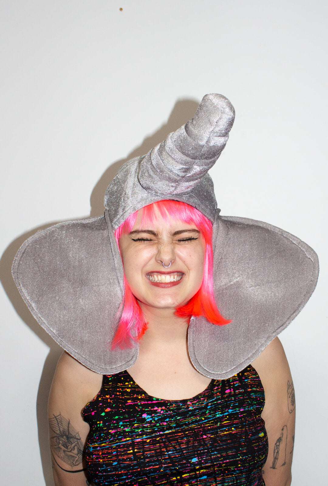 Plush Elephant Hat with Ears