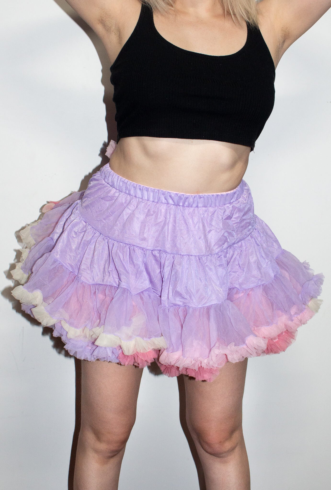 Deluxe Purple Pink & White Petticoat