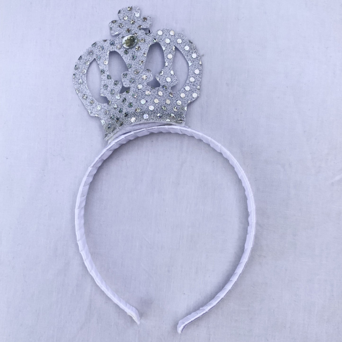 Sequin Crown Silver