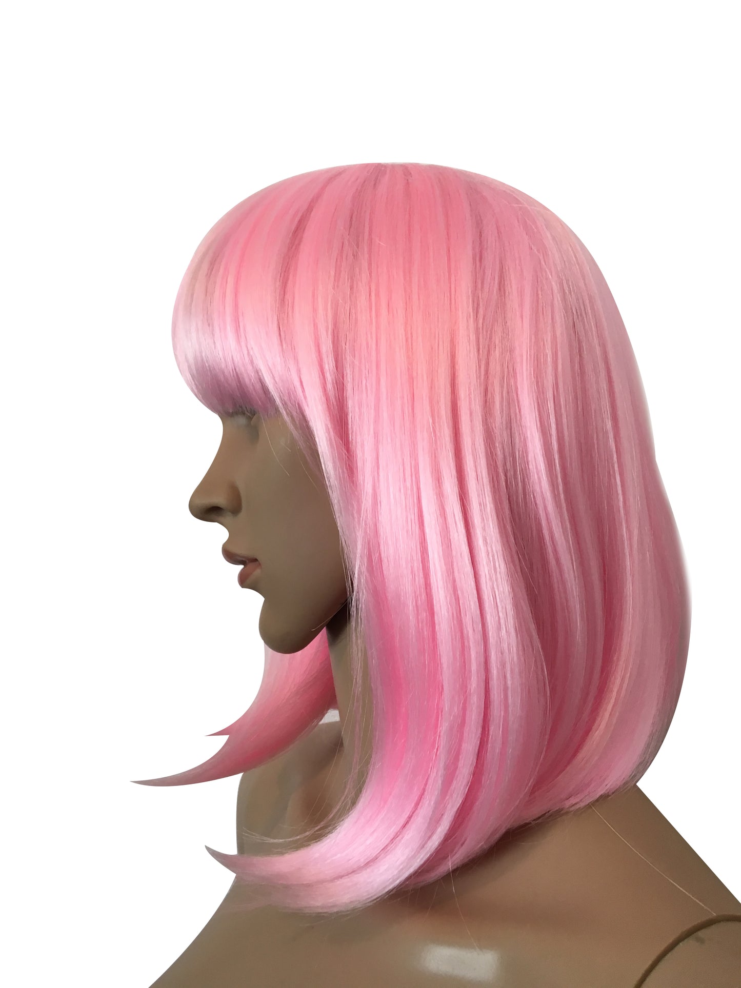 Deluxe Light Pink Bob Wig