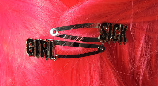 Sick Girl Hair Clips