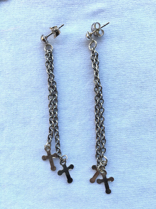 Swing Cross Earrings