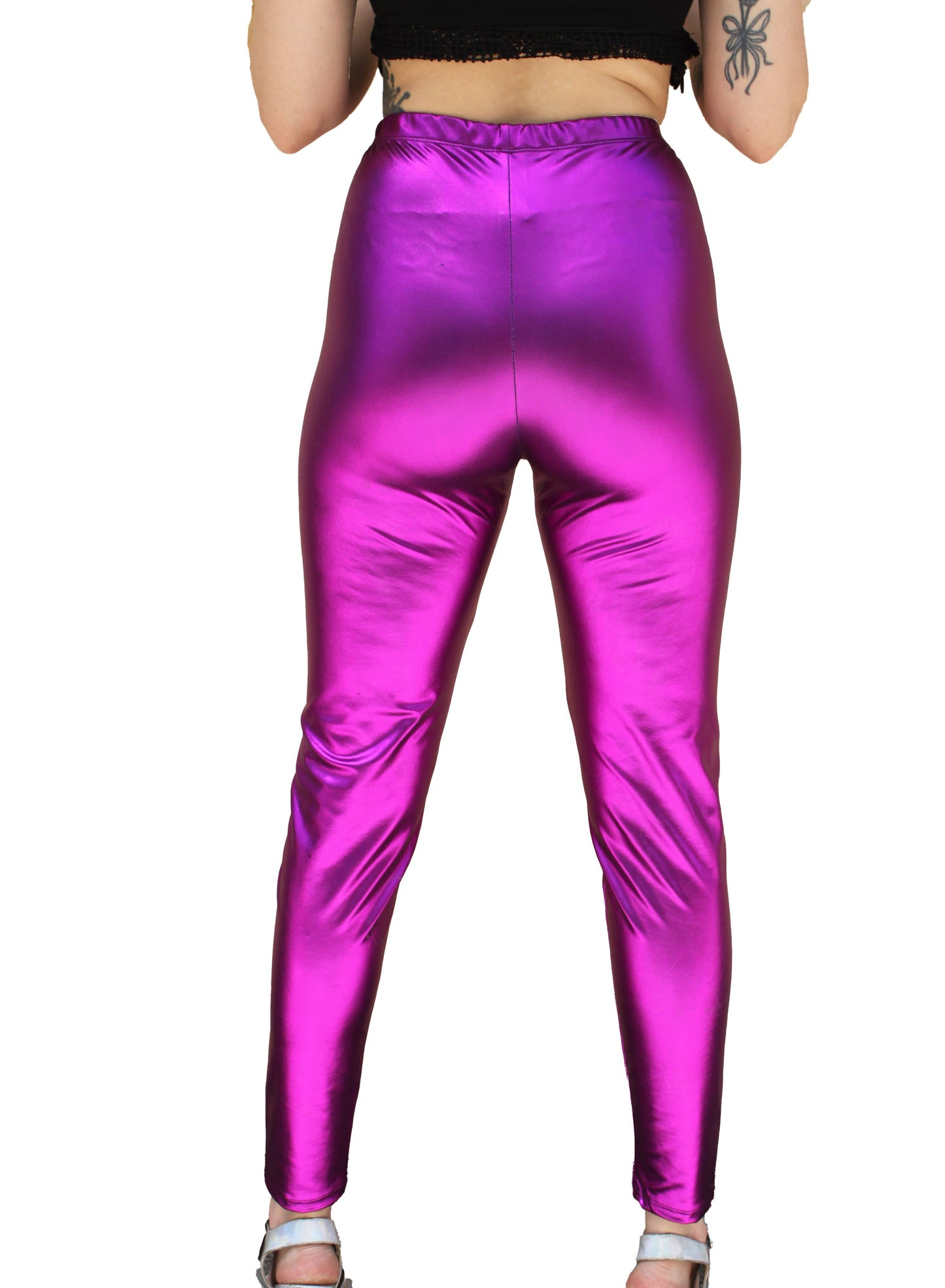 Metallic Purple Leggings