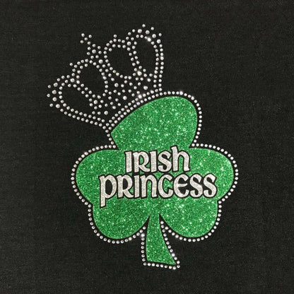 Glitter Rhinestone Irish Princess T-Shirt