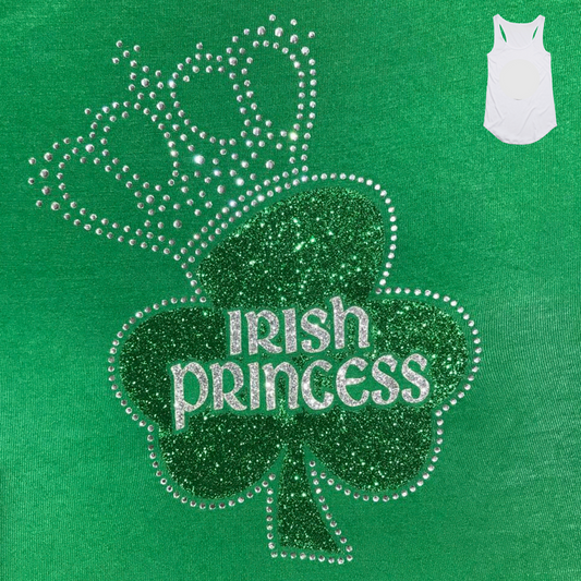 Irish Princess Ladies Green Singlet