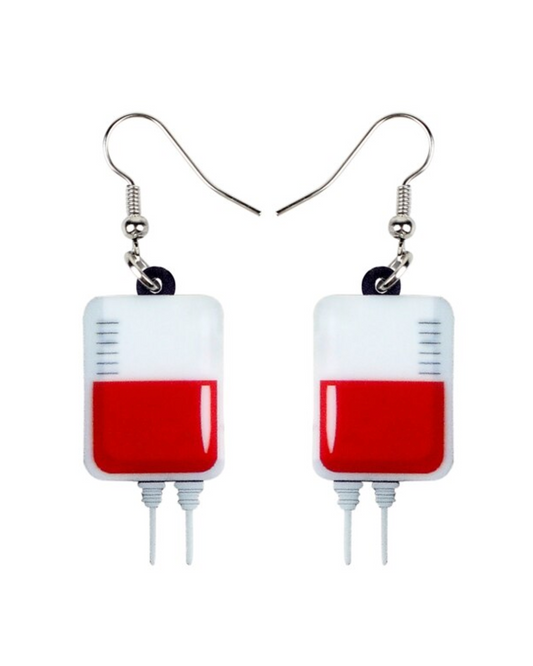 IV Drip Bag Earrings