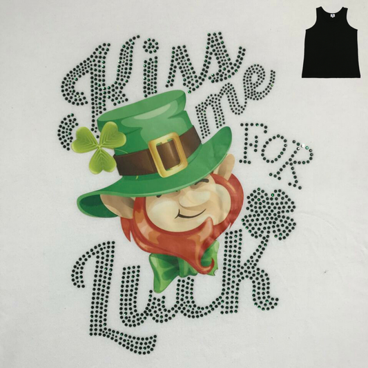 Ladies Kiss Me For Luck Tank Top