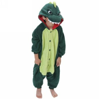 Kid's Green Dinosaur Onesie