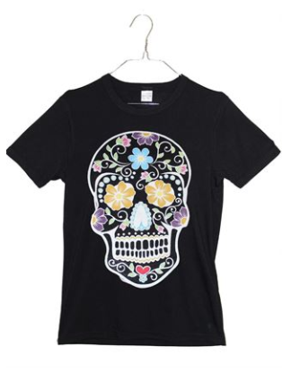 Kid's Day of the Dead Black T-shirt