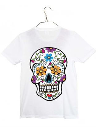 Kid's Day of the Dead White T-shirt