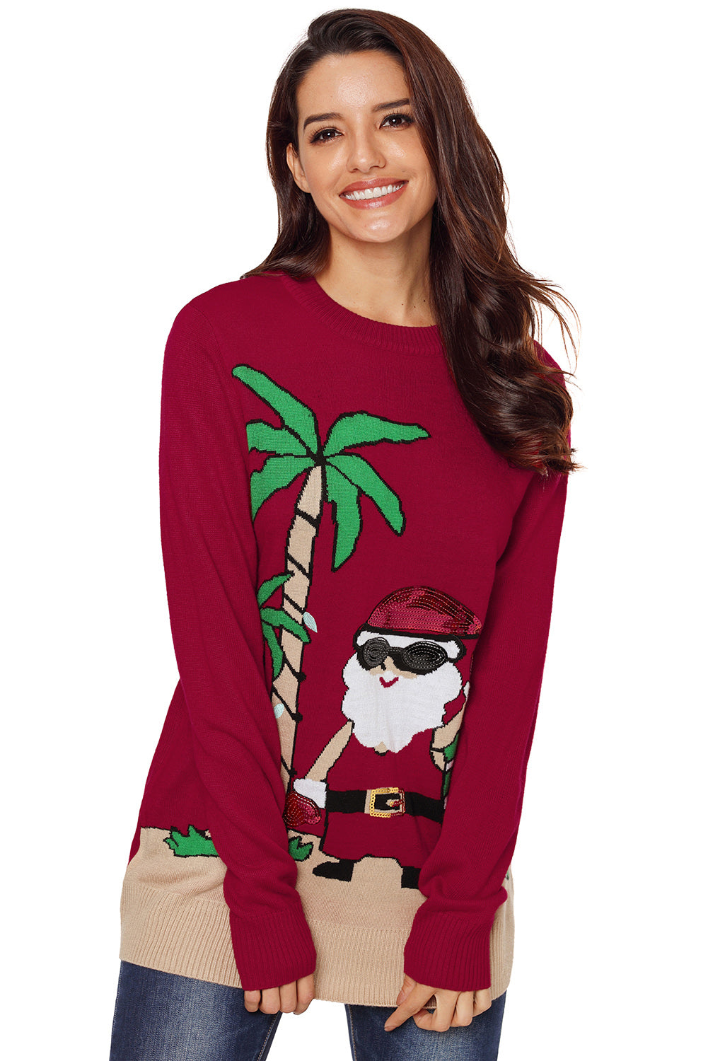 Tropical Santa Ugly Christmas Jumper Perth Hurly Burly Hurly Burly