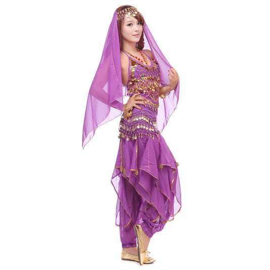 Purple Belly Dancing Costume