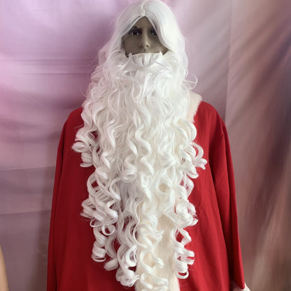 Deluxe Santa Wig and Beard Set