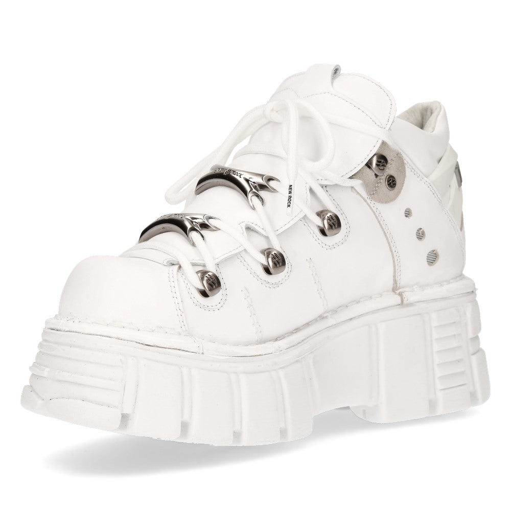 PRE-ORDER M-106N-C27 New Rock White Platform Sneakers
