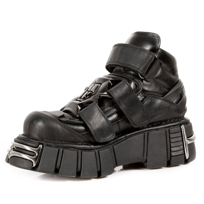 PRE-ORDER M.285-S1 New Rock Platform Leather Shoes