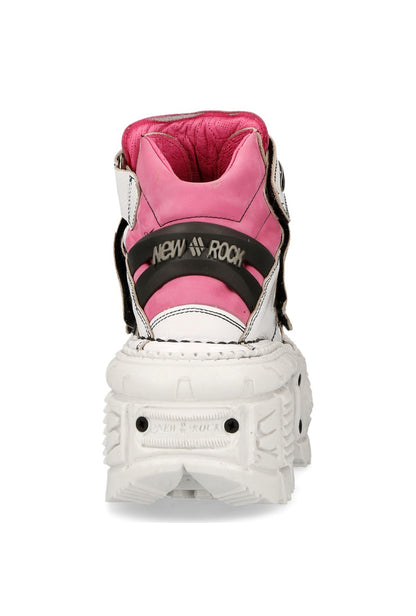 PRE-ORDER M-TANK008-C6 New Rock White & Pink Platform Shoes
