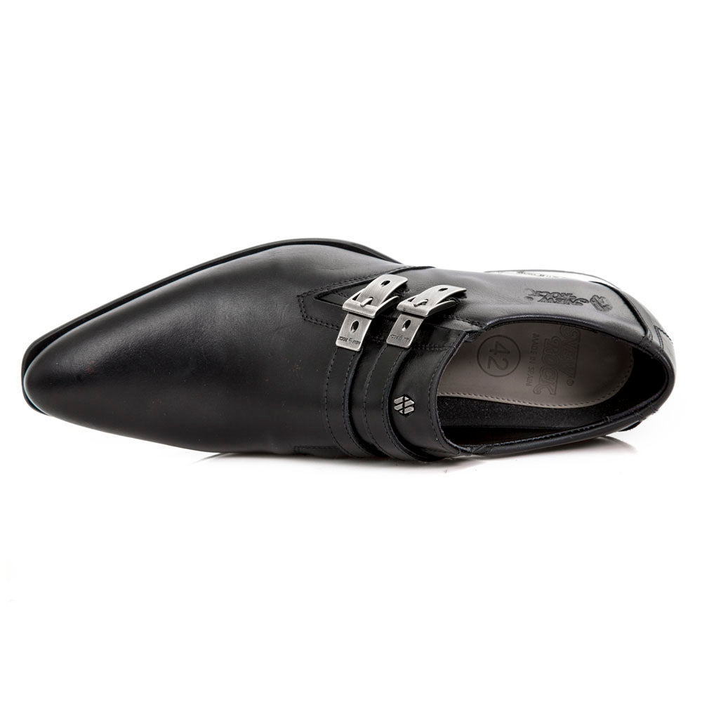 IN STOCK M.2246-S5 New Rock Men's Black Dress Shoes