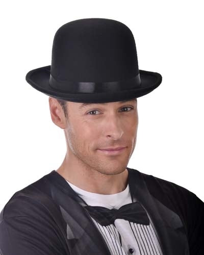 Deluxe Bowler Hat with Inner Elastic
