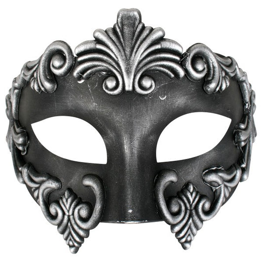 Silver Roman Men's Mask