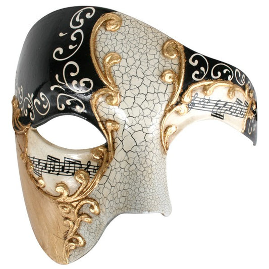 Maestro Black and Gold Eye Mask