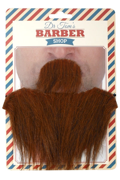 Brown Beard & Moustache Set