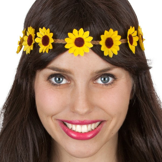Yellow Daisy Chain Headband