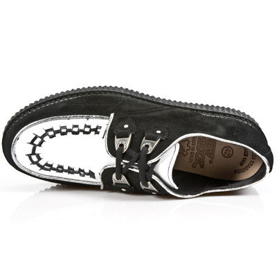 IN STOCK M.2415-R20 New Rock Black & White Creepers