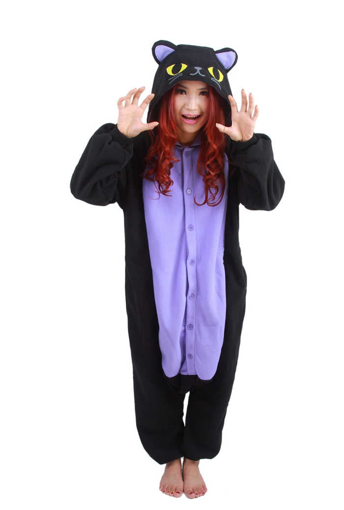 Cat Onesie Plus Size Onesies 6x Deluxe Midnight Black Cat Onesie