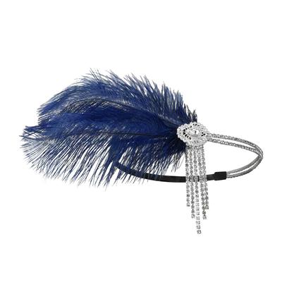 Rhinestone Feather Headband - Assorted