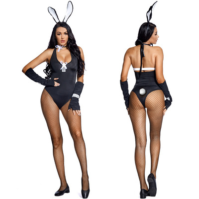 Playboy Bunny Romper Black & White