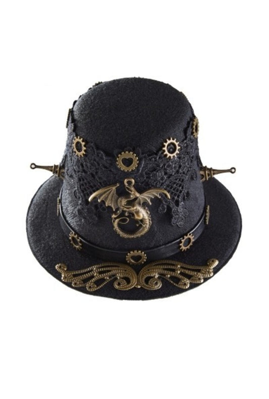 Steampunk Mini Top Hat with Dragon (DD)