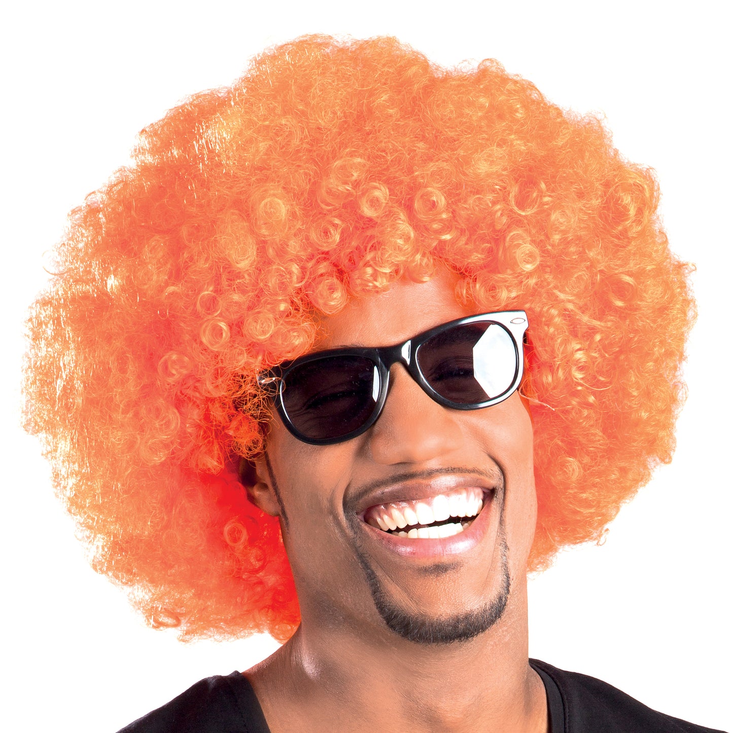 Orange Afro Party Wig