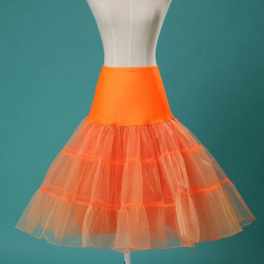 3 Tiered Orange Petticoat
