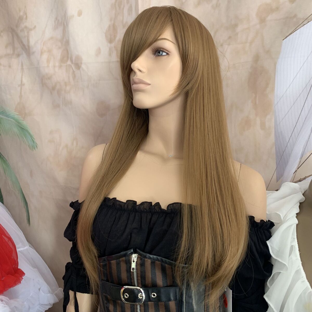 Deluxe Long Straight Light Brown Wig